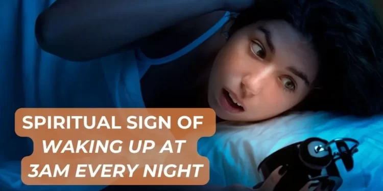 Waking up at 3am every night