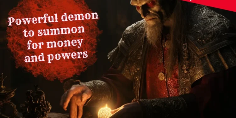 summon Clauneck demon for wealth