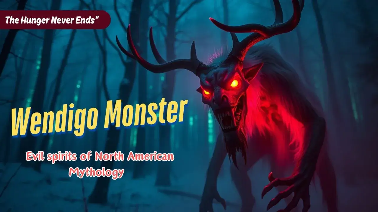 Wendigo monster in North American folklore