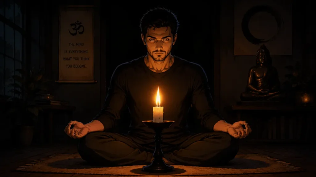 candle flame gazing grounding meditation