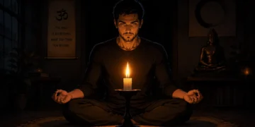 candle flame gazing grounding meditation
