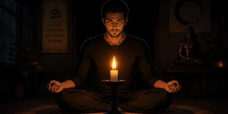 candle flame gazing grounding meditation