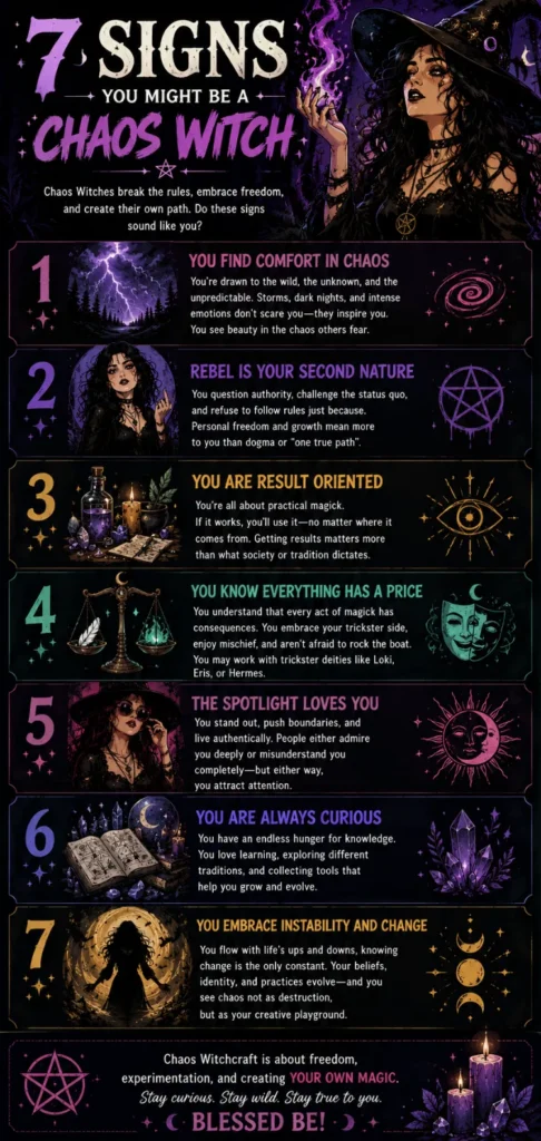 Why Chaos Witches Break the Rules of Traditional Witchcraft - 7 clear sign and strange Signs 3 chaos magic personality and traits