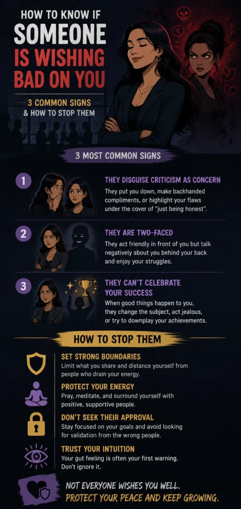 3 common sign of someone wishing bad on you
