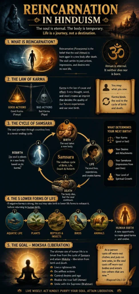Reincarnation in hinduism and the science of life and death